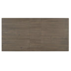 Juego de comedor extensible de 7 piezas de madera natural lavado / marrón+blanco, con capacidad para hasta 8 personas