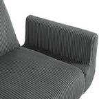 Sofá cama convertible de 2 plazas de pana – Verde / Azul marino / Gris / Beige / Caqui