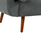 Sofá cama convertible de 2 plazas de pana – Verde / Azul marino / Gris / Beige / Caqui