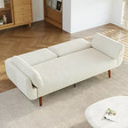 Sofá cama convertible de 2 plazas de pana – Verde / Azul marino / Gris / Beige / Caqui