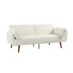 Sofá cama convertible de 2 plazas de pana – Verde / Azul marino / Gris / Beige / Caqui