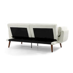Sofá cama convertible de 2 plazas de pana – Verde / Azul marino / Gris / Beige / Caqui
