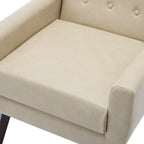 Sillón decorativo de piel sintética tufted negro/marrón/café/crema/verde, individual
