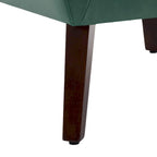 Sillón decorativo de piel sintética tufted negro/marrón/café/crema/verde, individual