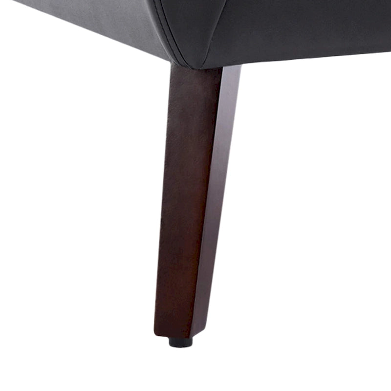 Sillón decorativo de piel sintética tufted negro/marrón/café/crema/verde, individual