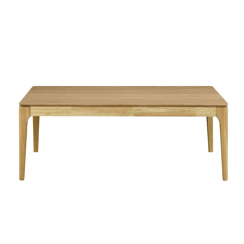 Mesa de centro para 2 personas, rectangular, de roble natural/nogal multicolor