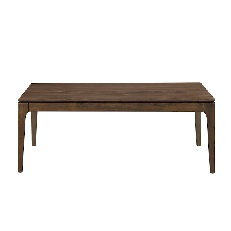 Mesa de centro para 2 personas, rectangular, de roble natural/nogal multicolor
