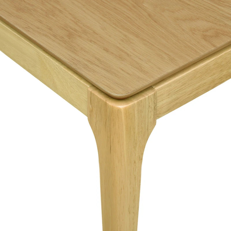 Mesa de centro para 2 personas, rectangular, de roble natural/nogal multicolor