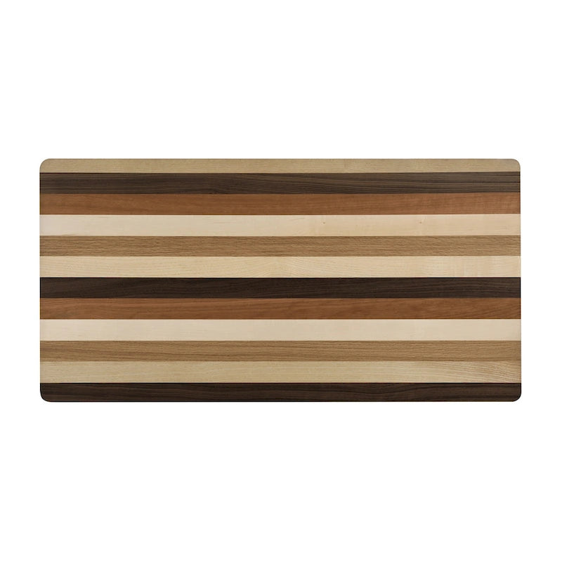 Mesa de centro para 2 personas, rectangular, de roble natural/nogal multicolor