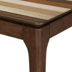 Mesa de centro para 2 personas, rectangular, de roble natural/nogal multicolor