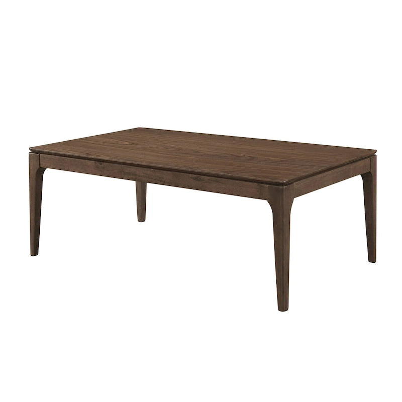 Mesa de centro para 2 personas, rectangular, de roble natural/nogal multicolor