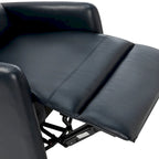 Sillón reclinable giratorio de poliéster multicolor con base de metal – 1 plaza
