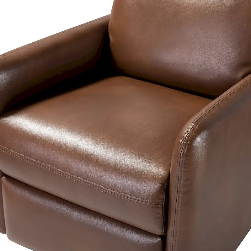 Sillón reclinable giratorio de poliéster multicolor con base de metal – 1 plaza