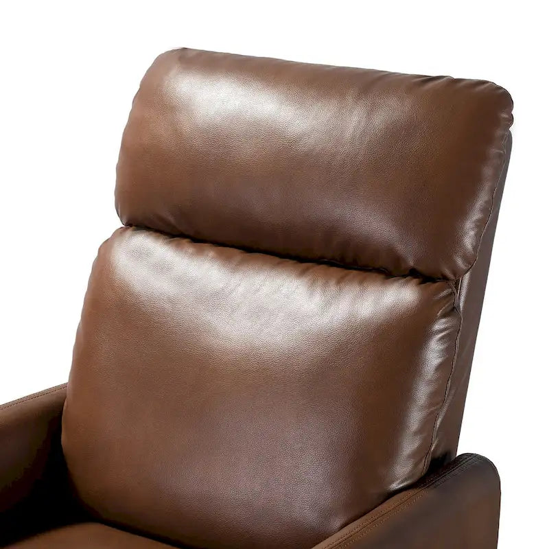 Sillón reclinable giratorio de poliéster multicolor con base de metal – 1 plaza