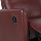 Sillón reclinable giratorio de poliéster multicolor con base de metal – 1 plaza