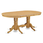 Juego de comedor ovalado de roble, 9 piezas, para 8 personas