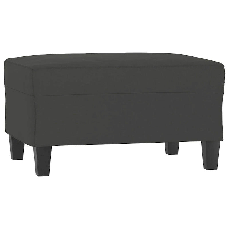 Sillón de Microfibra Gris Claro y Gris Oscuro / Sofá de 3 Plazas con Reposapiés, para 1-3 Personas