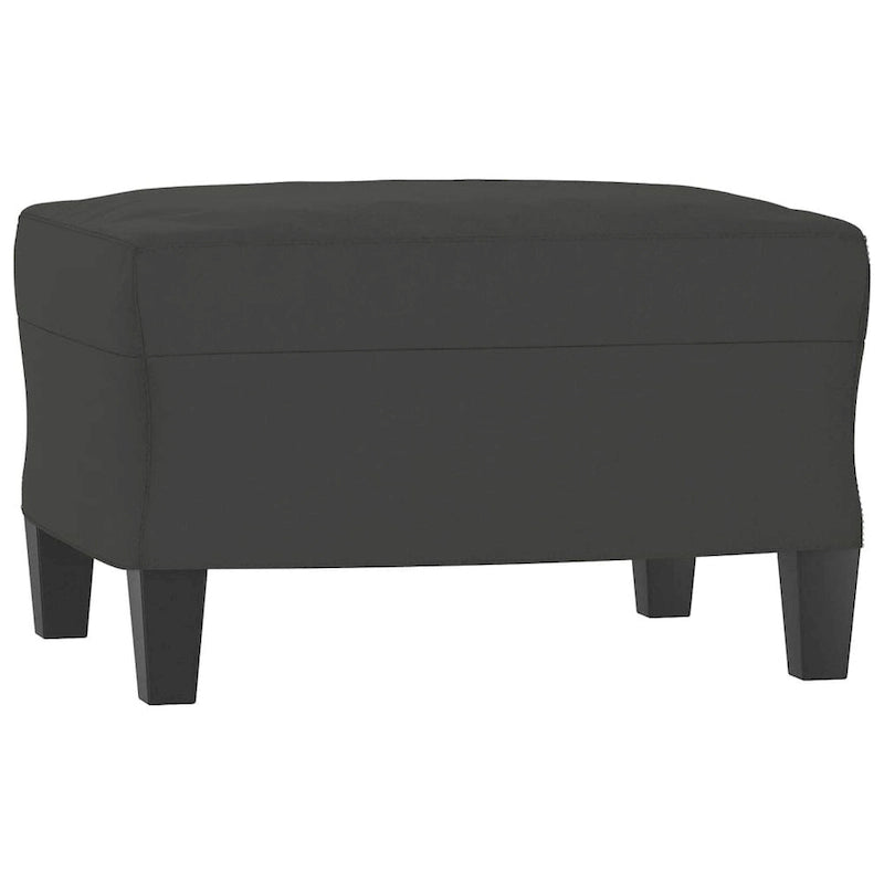 Sillón de Microfibra Gris Claro y Gris Oscuro / Sofá de 3 Plazas con Reposapiés, para 1-3 Personas