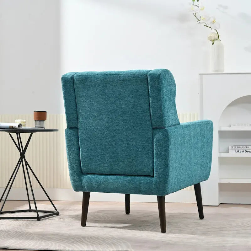 Sillón Acento Mid-Century con Cojín Lumbar, Asiento Individual, Varios Colores