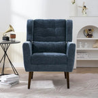 Sillón Acento Mid-Century con Cojín Lumbar, Asiento Individual, Varios Colores