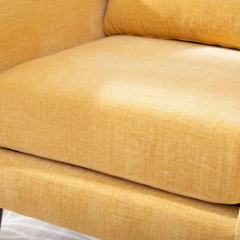Sillón Acento Mid-Century con Cojín Lumbar, Asiento Individual, Varios Colores