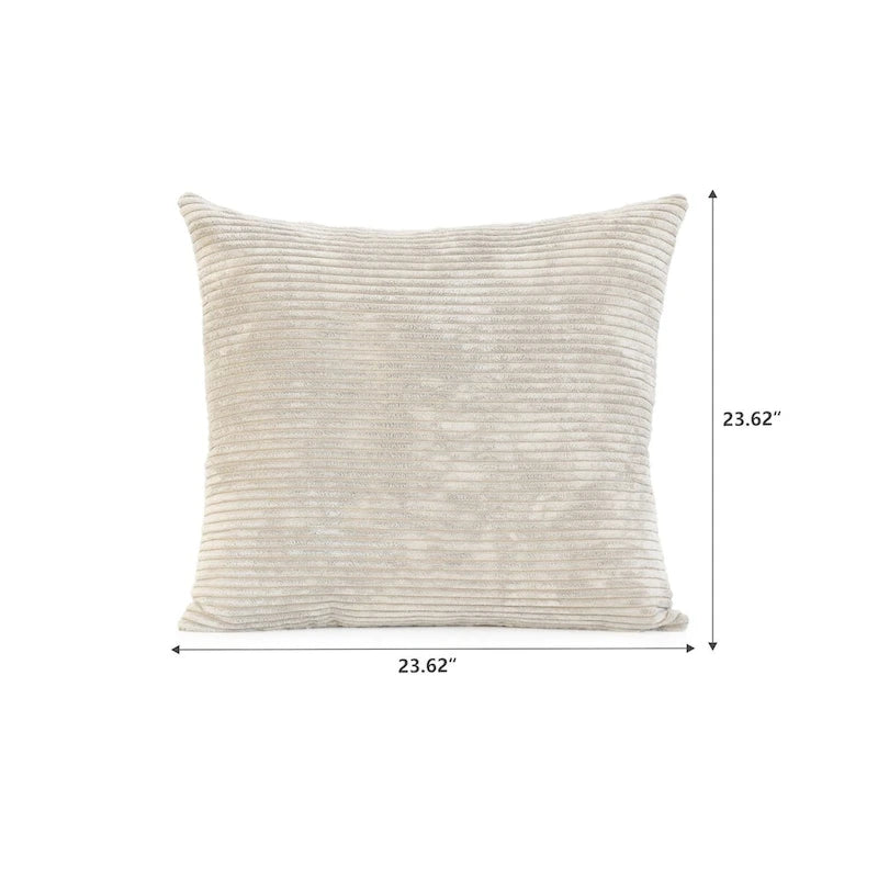 Juego de sofá seccional modular de pana beige/negro/marrón claro, con capacidad para 3-4 personas