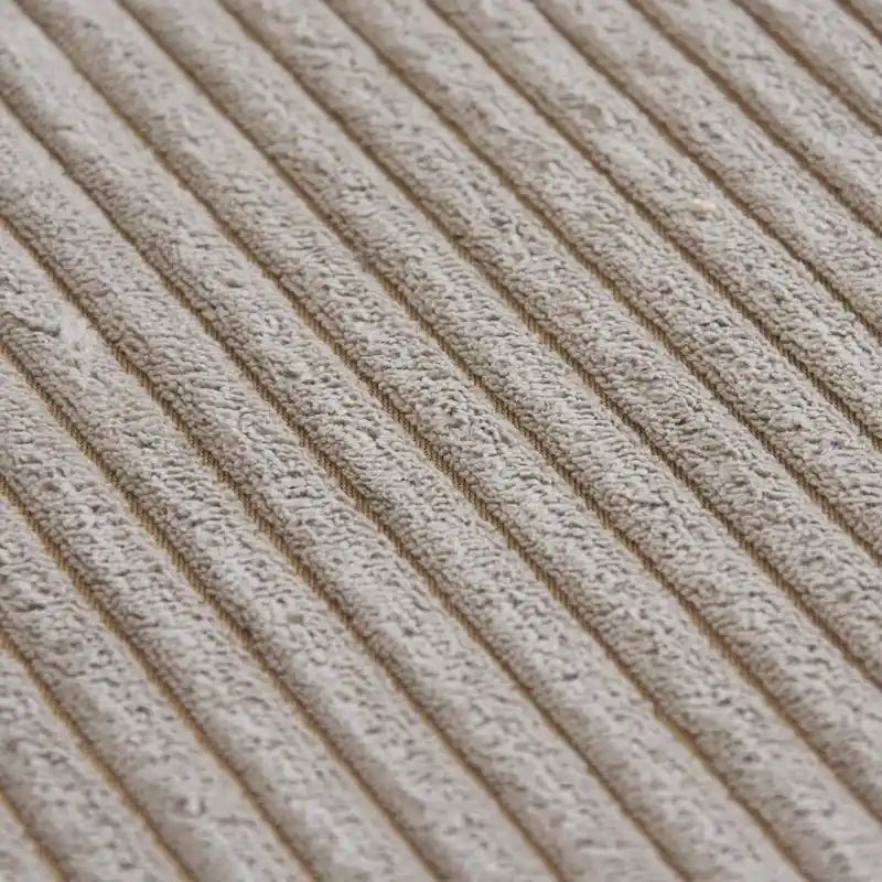 Juego de sofá seccional modular de pana beige/negro/marrón claro, con capacidad para 3-4 personas