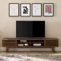 Mueble de TV Mid-Century de Nogal Marrón, 70", Individual