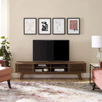 Mueble de TV Mid-Century de Nogal Marrón, 70", Individual