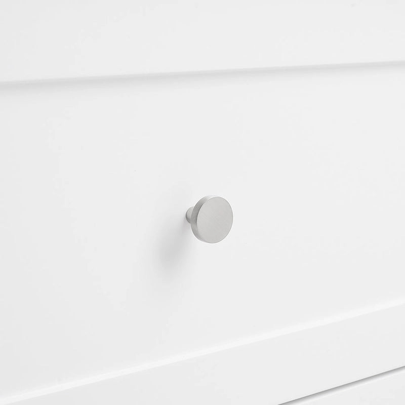 Isla de cocina de sobre de madera natural, fija, uso individual – Estilo Shaker blanco