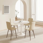 Negro / Nogal+Negro / Blanco, Mesa de comedor redonda con pedestal, 2-4 plazas