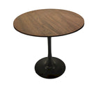 Negro / Nogal+Negro / Blanco, Mesa de comedor redonda con pedestal, 2-4 plazas