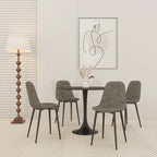Negro / Nogal+Negro / Blanco, Mesa de comedor redonda con pedestal, 2-4 plazas