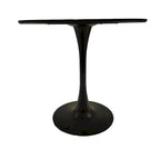 Negro / Nogal+Negro / Blanco, Mesa de comedor redonda con pedestal, 2-4 plazas