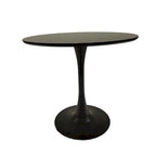 Negro / Nogal+Negro / Blanco, Mesa de comedor redonda con pedestal, 2-4 plazas