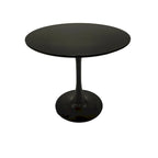 Negro / Nogal+Negro / Blanco, Mesa de comedor redonda con pedestal, 2-4 plazas