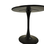 Negro / Nogal+Negro / Blanco, Mesa de comedor redonda con pedestal, 2-4 plazas