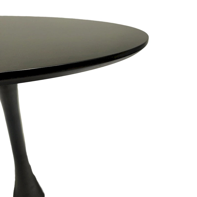 Negro / Nogal+Negro / Blanco, Mesa de comedor redonda con pedestal, 2-4 plazas