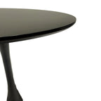 Negro / Nogal+Negro / Blanco, Mesa de comedor redonda con pedestal, 2-4 plazas