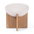 Puf otomano Wheat Drum con base en X, asiento individual