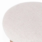 Puf otomano Wheat Drum con base en X, asiento individual