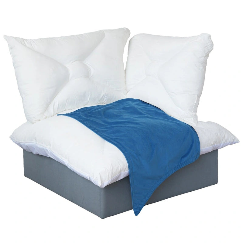 Sofá seccional en L de terciopelo naranja/rojo/verde/azul con otomana, 4 plazas