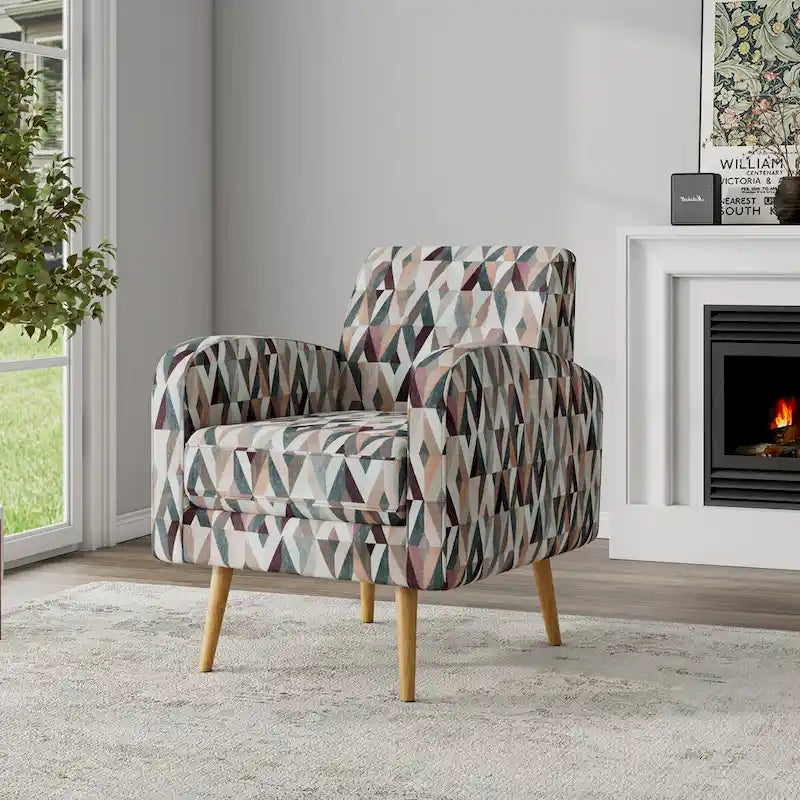Sillón decorativo con estampado Prism, un asiento, varios colores