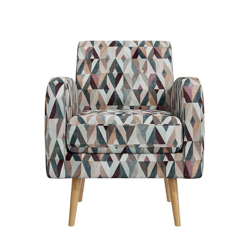 Sillón decorativo con estampado Prism, un asiento, varios colores
