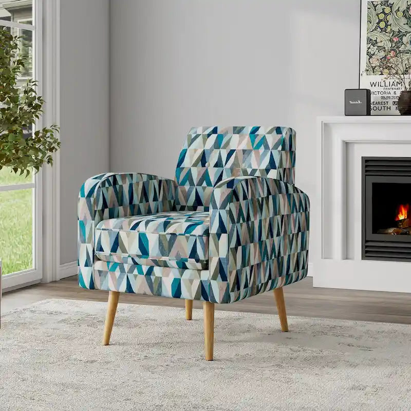 Sillón decorativo con estampado Prism, un asiento, varios colores