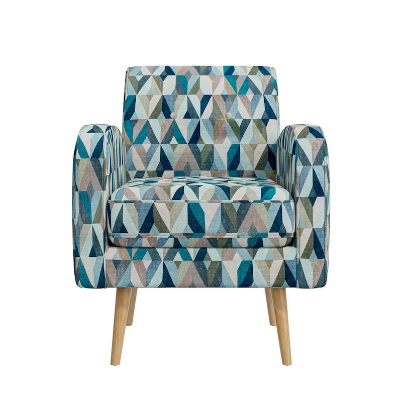 Sillón decorativo con estampado Prism, un asiento, varios colores
