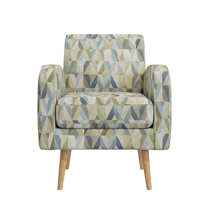 Sillón decorativo con estampado Prism, un asiento, varios colores
