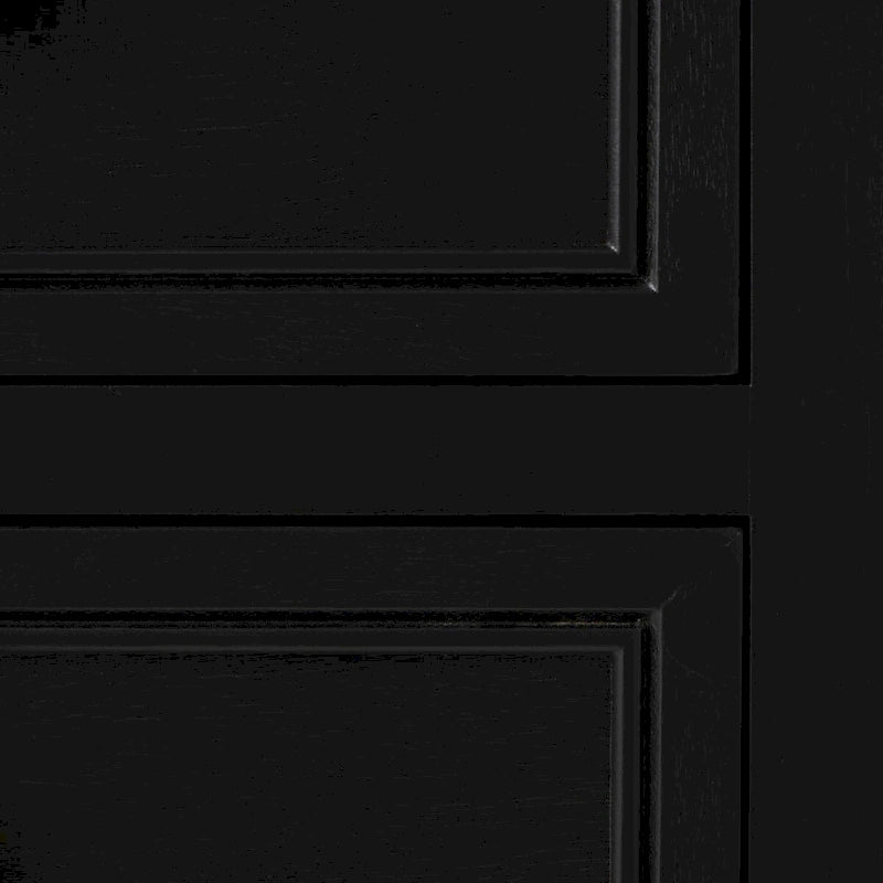 Armario de ratán negro con puerta, 3 cajones + 1 puerta, montaje para 1 persona